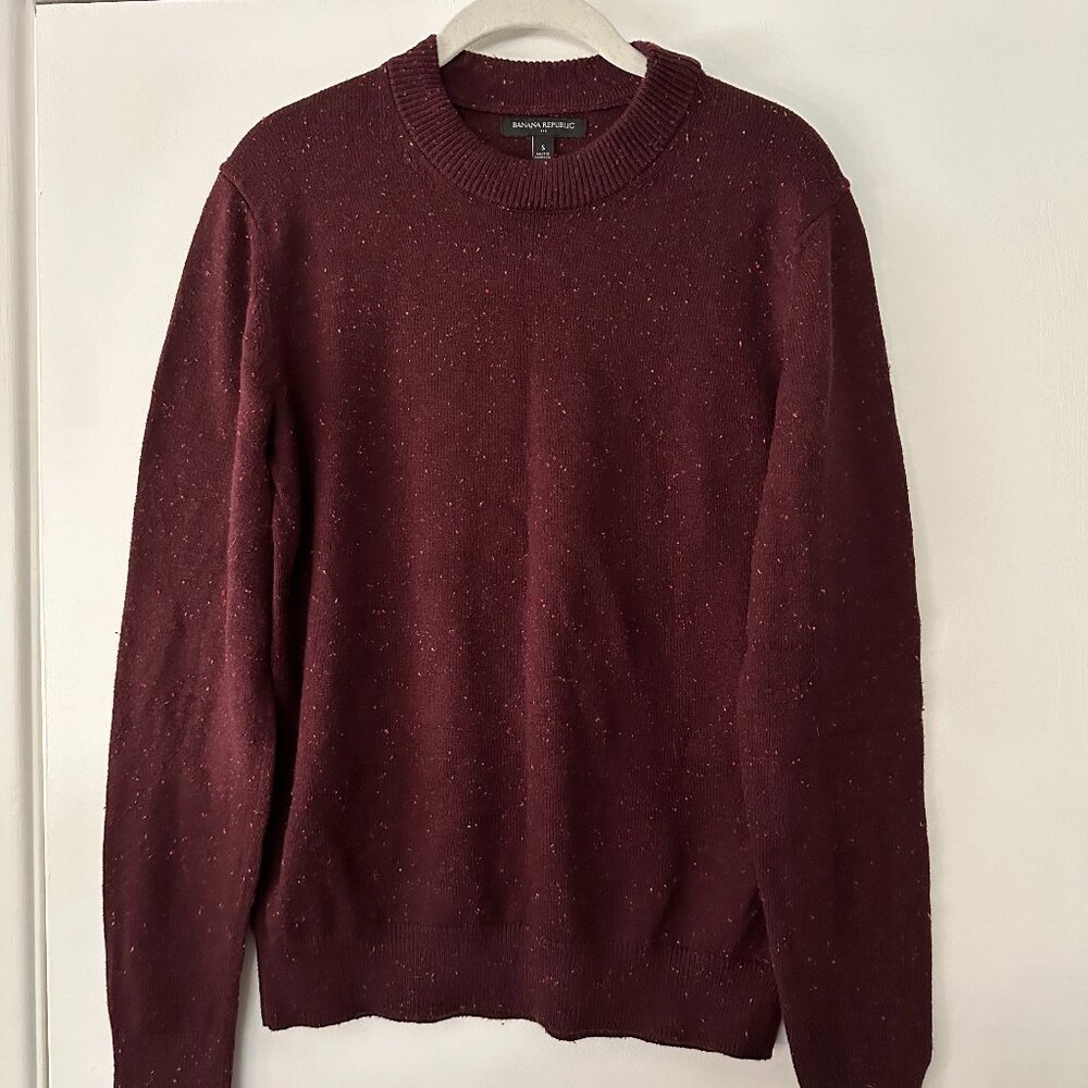Men’s Burgundy/Maroon Crew Neck Sweater